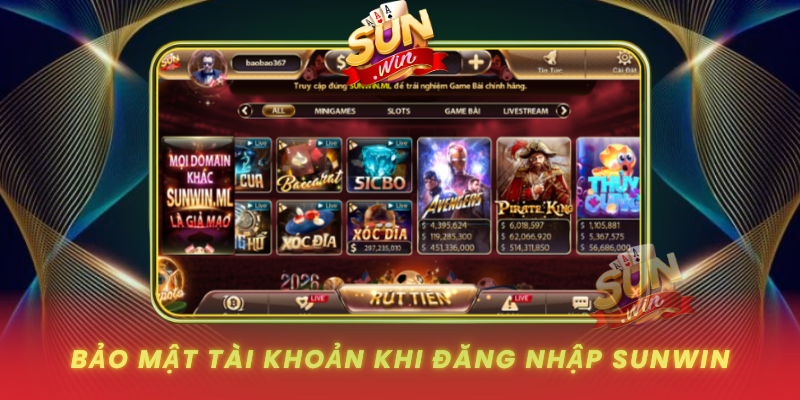 Bao Mat Tai Khoan Khi Dang Nhap Sunwin