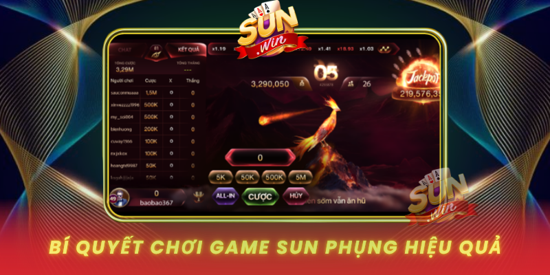 Bi Quyet Choi Game Sun Phung Hieu Qua