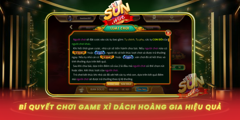 Bi Quyet Choi Game Xi Dach Hoang Gia Hieu Qua