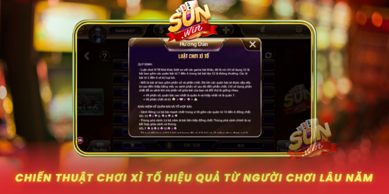 Chien Thuat Choi Xi To Hieu Qua Tu Nguoi Choi Lau Nam