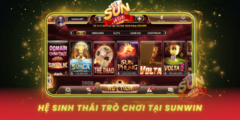 He Sinh Thai Tro Choi Tai Sunwin