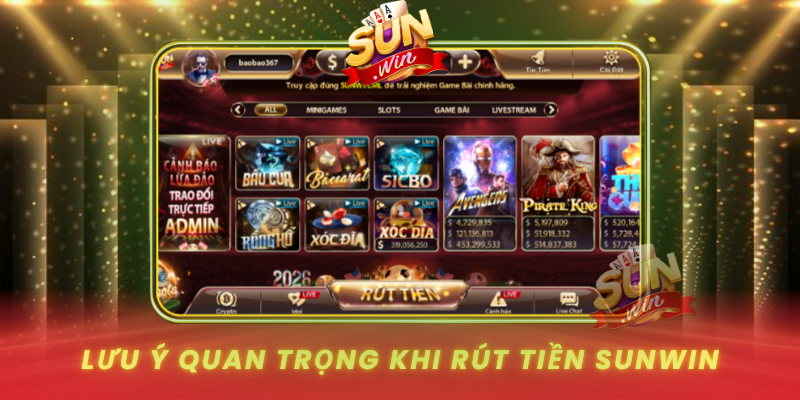 Luu Y Quan Trong Khi Rut Tien Sunwin