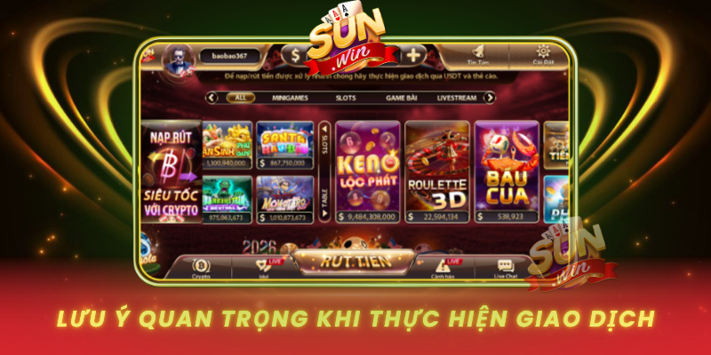 Luu Y Quan Trong Khi Thuc Hien Giao Dich